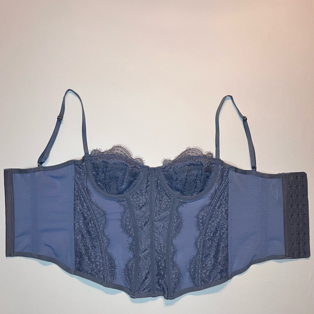 Urban Outfitters Out From Under Modern Love Corset Top Fairy Lace Womens Sz. S - Picture 7 of 13